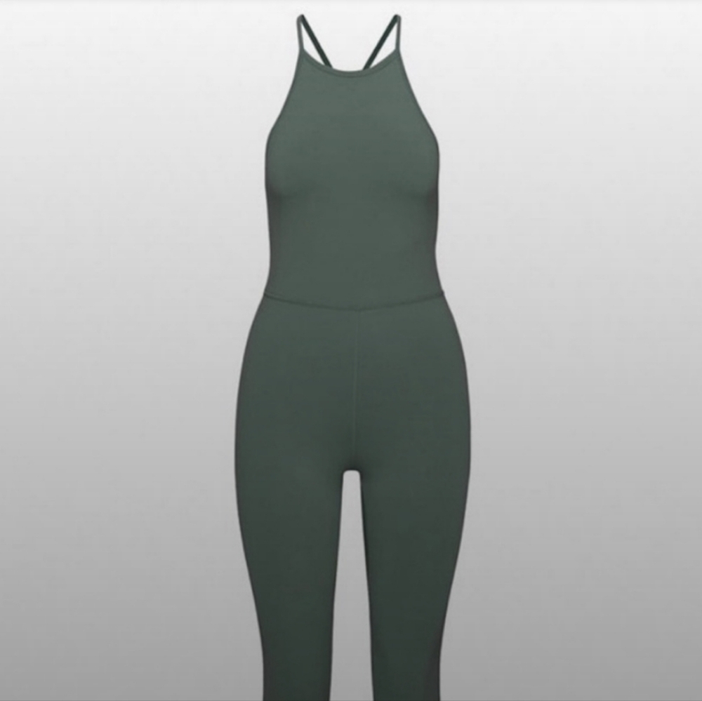 Aritzia Wilfred Free Leila Jumpsuit in Smoky Emerald Green / NWOT